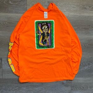 2018 Bruno Mars 24K Magic World Tour Orange Cotton Long Sleeve